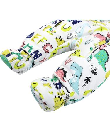 Hooded Baby Boys Winter Snowsuit Romper | Cotton Jumpsuit Outfit with Gloves & Booties | 3-6 Months - Buy Online on GoSupps.com