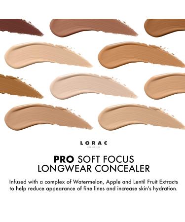 Lorac Pro Concealer - Full Opacity Liquid Base Long-Lasting Soft Matte CC Cream Cruelty-Free Professional Makeup Color 3.5 - Buy Online on GoSupps.com