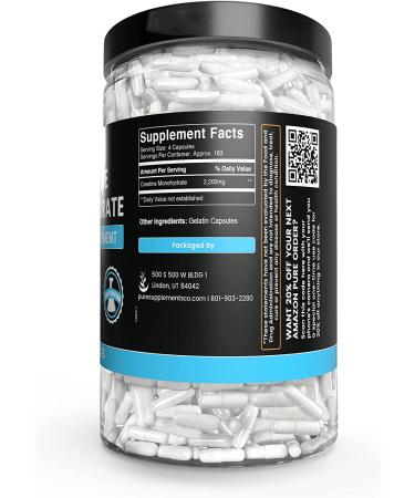 Pure Creatine Monohydrate | 730 Capsules | Lab Verified | No Fillers | 730 Count - Buy Online on GoSupps.com