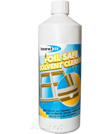 Bond-It foil safe solvent cleaner for uPVC woodgrain door window and conservatory frames 1 Litre - Buy Online on GoSupps.com