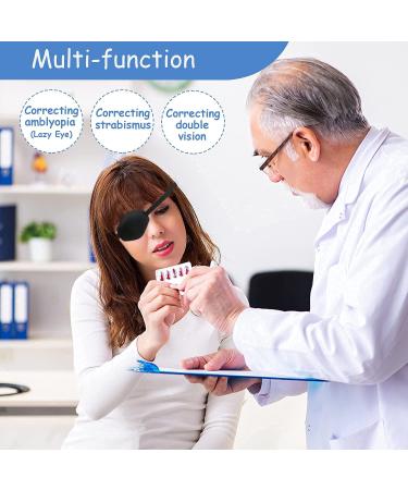 AMZVIO Adjustable Adult Eyepatch for Lazy Eye or After Eye Surgery (Large) - Black - Buy Online on GoSupps.com