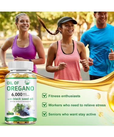 Nature's live Oil of Oregano with Black Seed Oil 2 in 1 Oregano Supplement for Immune Health Retains High Concentrated Carvacrol & Thymoquinone Non-GMO 60 Softgels 1 Pack 60 Count (Pack of 1) - Buy Online on GoSupps.com