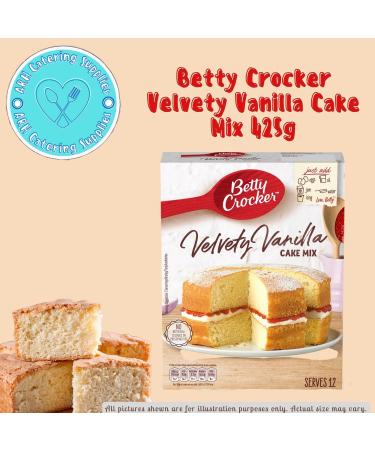Betty Crocker Velvety Vanilla Cakes Mix 425g - Buy Online on GoSupps.com