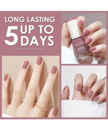 DMQ Glitter Nail Polish Purple Glitter Nail Varnish Quick Drying & Long Lasting Chip Resistant Gel Nail Polish for DIY Nail Art Manicure at Home No Need Baking 8ML - Buy Online on GoSupps.com