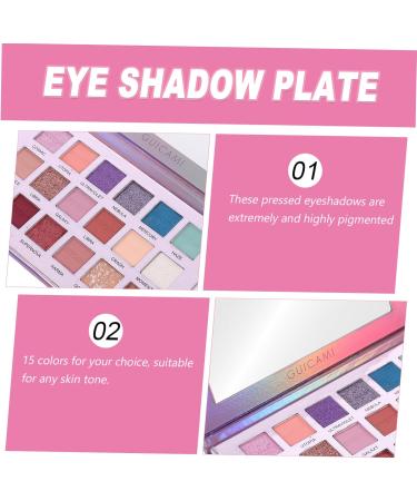 WOONEKY 1pc 15 Portable Eyeshadow Compact Eyeshadow Palette Cosmetic Eye Shadows Cosmetic Pallet - Buy Online on GoSupps.com