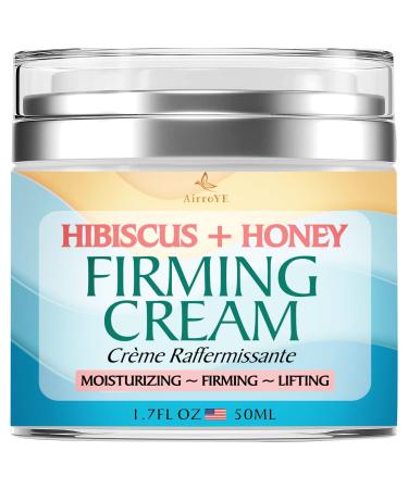 Hibiscus and Honey Firming Cream,Skin Tightening Cream,Neck Firming Cream,Skin Firming and Tightening Lotion, Body Cream Moisturizing Lotion For Lifting,Firming,Tightening Skin. - With Collagen & Hyaluronic Acid -1.7 FL OZ…