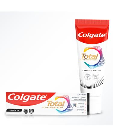  Colgate COLGATE - Total Prevention - 24h Active Charcoal Toothpaste - 3x75ml - Buy Online on GoSupps.com