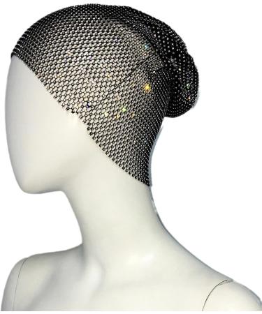 Ladies Sparkly Rhinestones Mesh Headband Girls Glitter Crystal Elastic Headpiece Women Bling Nightclub Hairbands Party Halloween Costume Head Accessories (Black One size) Black One Size - Buy Online on GoSupps.com