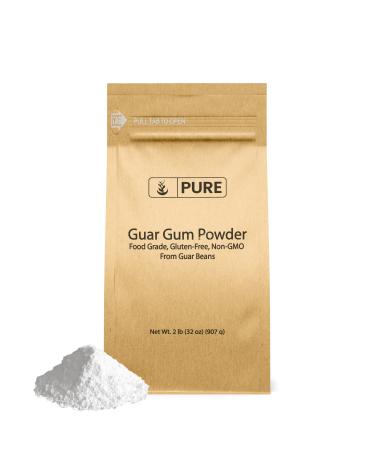 Guar Gum (2lb) From Guar Beans, Food Grade, Gluten Free - Buy Online on GoSupps.com