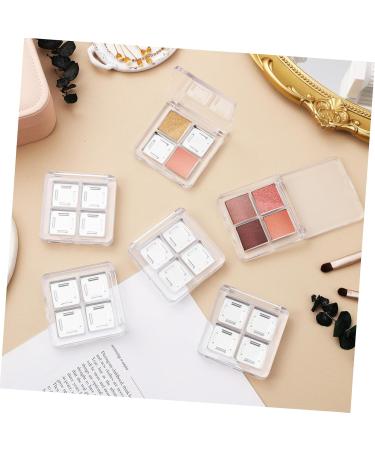  minkissy minkissy 6 Piece Empty Eyeshadow Palettes Transparent Square Makeup Tray for Lipstick Highlighters Organize Your Makeup with Style - Buy Online on GoSupps.com