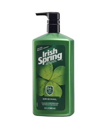 Irish Spring Men's Body Wash Pump Original - 32 Fluid Ounce Original 32 Fl Oz (Pack of 1) - Buy Online on GoSupps.com