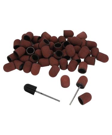 Nail Drill Bits Sanding Bands 120# Grit Nail Art Sanding Caps Manicure Polishing Grinding Bands Nail Drill Bits Set with Shaft Professional Nail Sanding Bands For Nail Drill - Buy Online on GoSupps.com