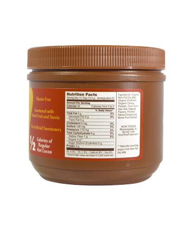 Now Foods Organic Slender Hot Cocoa - 10 oz Cocoa Lovers Delight - Buy Online on GoSupps.com