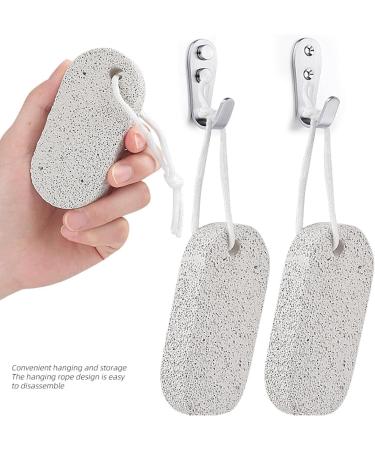 Stone For Feet Remover for Dead Skin 2 Pieces Pumice Stone for Heels Hands Palms Elbows and Body of Adults - Buy Online on GoSupps.com
