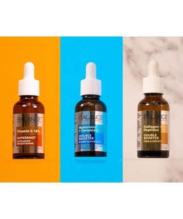 Balance Active Formula 12% Vitamin C Supershot (30ml) - Reduces Dark Spots - Improves Uneven Skin Tone. Cruelty Free. - Buy Online on GoSupps.com