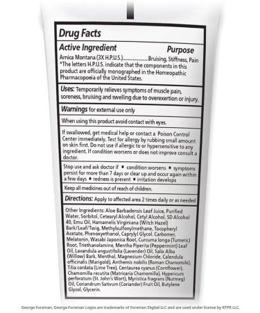 Real Time Pain Relief George Foreman's Night-Time 3oz Tube - Fast-Acting Pain Relief (1 Pack) - Buy Online on GoSupps.com