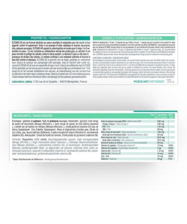 ELTEANS AD Lot de 2X60 Capsules | Pour Nourrir Et Apaiser Les Peaux Sensibles Et Exigeantes | Compos d Ingr dients d Origine Naturelle | LABORATOIRE JALDES - Buy Online on GoSupps.com
