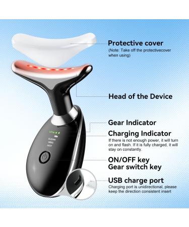Buy Neck Face Massager - 3-in-1 Facial Sculpting Tool with Vibration for Double Chin - Multifunctional Device (Black) - Free International Shipping - Buy Online on GoSupps.com