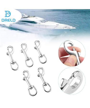 Swivel Eye Bolt Snap Hook Mount 316 Stainless Steel with Rubber Pad - Pack of 5 for Fishing Boat, Canoe & More - Buy Online on GoSupps.com