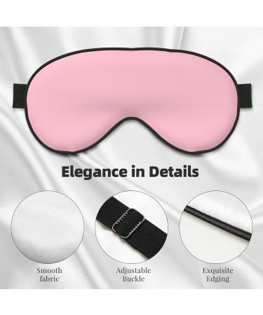 Solid Color Pink Eye Mask - Soft Adjustable Nighttime Comfort for Men & Women - International Shipping - Buy Online on GoSupps.com