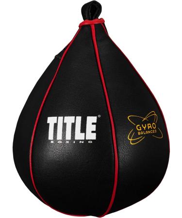 TITLE Boxing Gyro Balanced Speed Bag - Black M (6 x 9) - Buy Online on GoSupps.com