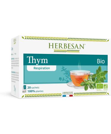 Herbesan Infusion Thyme Respiration Bio 20 Sachets - Buy Online on GoSupps.com