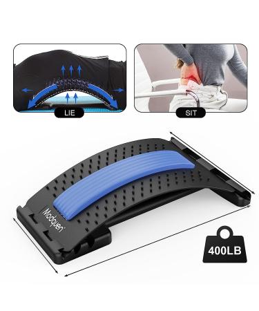 Modquen Multi-Level Back Stretcher for Lower Back Pain Relief - Herniated Discs, Scoliosis, Sciatic Nerve Pain - Lumbar Support Device - Buy Online on GoSupps.com