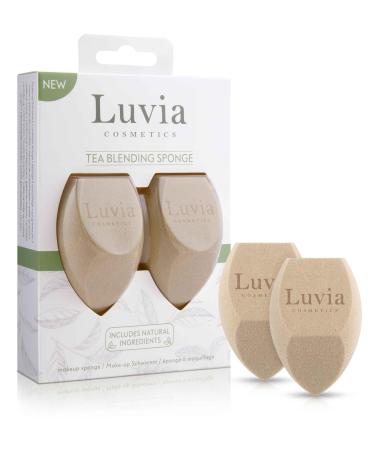 Makeup Sponge Set with Precious Tea - Luvia Cosmetics - Makeup Blender Diamond Shape