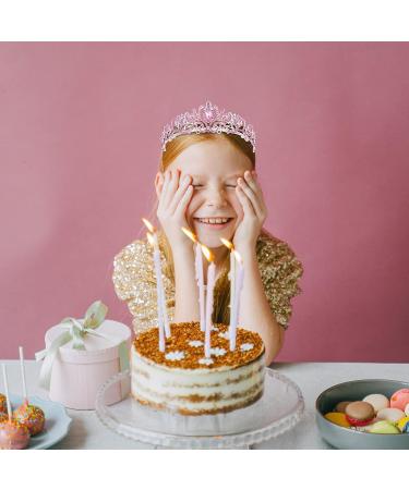 Dazzling Pink Crystal Crown Tiara with Comb - Perfect for Women and Girls | Ideal for Wedding, Birthday, or as a Gift - By Dicodoum (1 Pack) - Buy Online on GoSupps.com