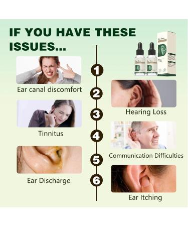 Ear Care Drops Gentle Formula 2PCS Natural Ingredients Relieve Tinnitus by Unblocking Secretions for Daily Ear Hygiene Easy to Use & Portable for Men & Women - Buy Online on GoSupps.com