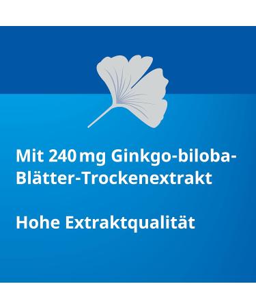 Ginkgo Stada 240 mg - Improve Cognitive Function & Quality of Life in Mild Dementia - 60 Film-Coated Tablets - International Shipping - Buy Online on GoSupps.com