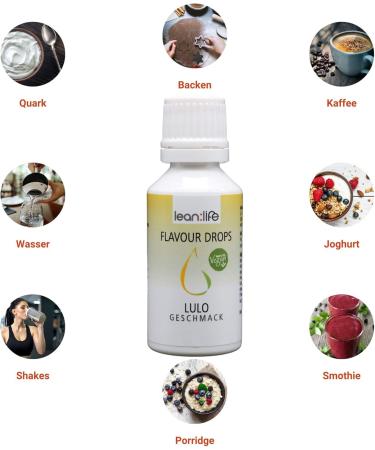 Lean Life Flavor Drops - Sugar-Free Low-Calorie 4-Pack Fruit Mix Aroma Drops (30ml Each) for Food Enhancements - Buy Online on GoSupps.com