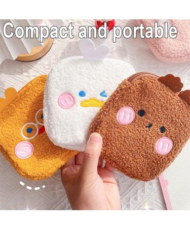 Curry Bear Brown Bear Menstrual Cup & Sanitary Napkin Storage Bag - Portable, Travel-Friendly, Large Capacity - Buy Online on GoSupps.com