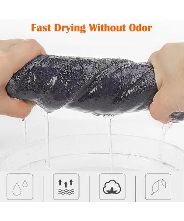 Mineloff Black Salon Towels - Pack of 10, Quick Dry & Lightweight Spa Towel, Highly Absorbent, No Lint Loss - Ideal for Gym, Sports, Beauty Spa, and Home Hair Care (Premium Black) - Buy Online on GoSupps.com