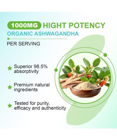 2 Pack Ashwagandha Gummies with Vitamin D for Women & Men Sugar Free Vegan 1000MG Ashwagandha Supplement Gummy & Vitamin C 120 Count Ashwagandha 60 Count (Pack of 2) - Buy Online on GoSupps.com