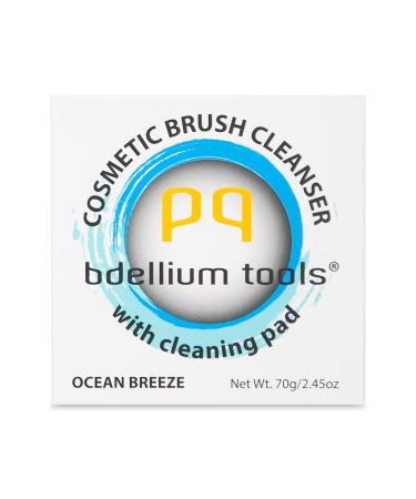 Bdellium Tools Solid Brush Soap Cleaner - Ocean Breeze Scent | Eco-Friendly Cosmetic Brush Cleanser with Cleaning Pad - International Shipping Available - Buy Online on GoSupps.com