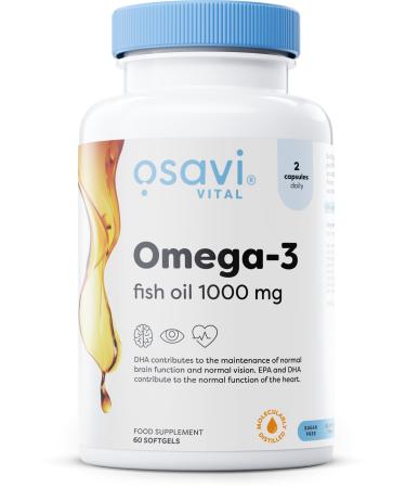 OSAVI Osavi Omega-3 Fish Oil Molecularly Distilled 1000mg (Lemon) - 60 softgels