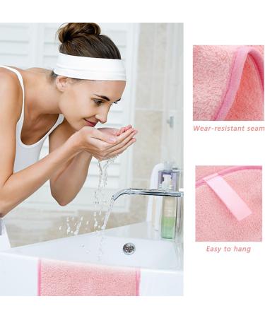 4 Pieces Soft Facial Wash Cloth Microfiber Makeup Remover Cloths Large Make Up Remover Cloth Reusable Make Up Remover Cloths Suitable Removes All Makeup Ideal for Sensitive Skin - Buy Online on GoSupps.com