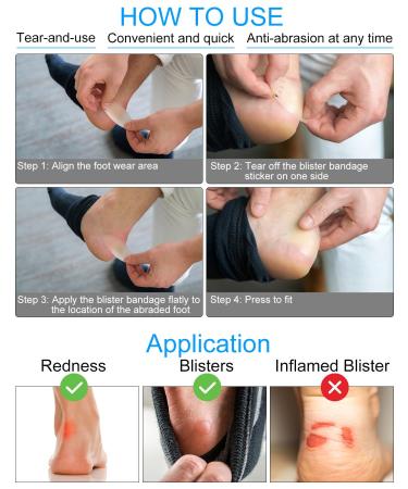 BLATOWN 24PCS Bunion Pads - Bunion Relief Blister Bandages for Feet, Toes & Heel - Buy Online on GoSupps.com