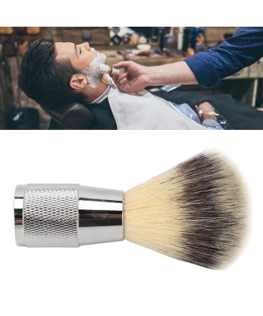 Premium Synthetic Bristle Shaving Brush - Curved Handle & Portable Design for Men | Foaming Shaving Cream Brush for Salon Home & Travel - Buy Online on GoSupps.com