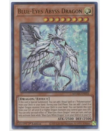 Blue-Eyes Abyss Dragon - MAMA-EN056 - Ultra Rare - 1st Edition