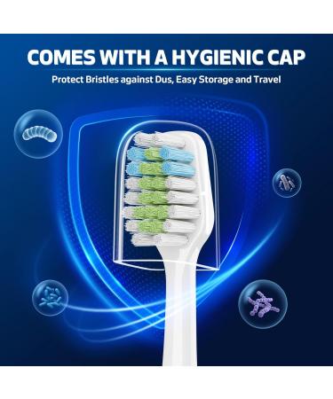 Toothbrush Replacement Heads for Aquasonic Duo & Home Dental Center - 12 Pack (6 White + 6 Black) - Best International Shipping - Buy Online on GoSupps.com