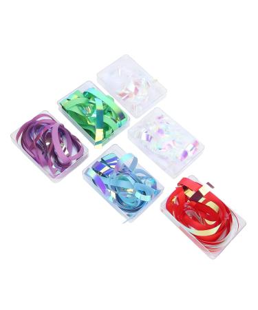 Nail Art Cellophane Fashionable Nail Glass Paper Safe Eco-friendly Non-toxic 6 Box for Home Use Professional Nail Salon