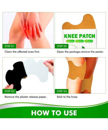 BMYXSYS 24PCS Wormwood Extract Knee Pain Relief Patches - 24-Hour Joint Pain Relief for Knee, Back, Neck, Shoulder, Muscle Soreness & Arthritis - Buy Online on GoSupps.com