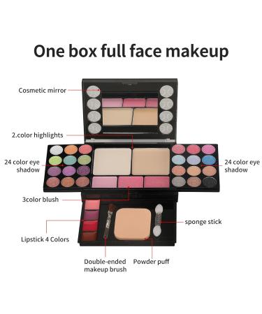 33 Colors Eyeshadow Palette & Makeup Gift Set for Women | Blush Lipstick Sponge & More - Buy Online on GoSupps.com