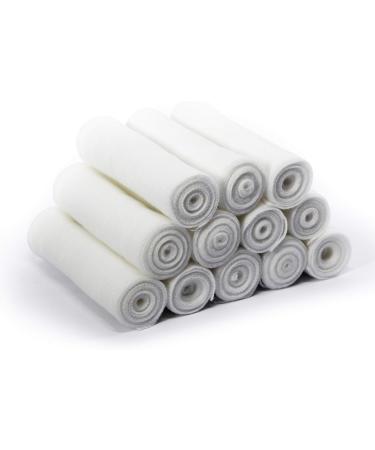 Medpride Conforming Gauze Rolls - Pack of 12 | 4 x 4.1 Yards First Aid Bandages for Wounds & Injuries - Disposable Nonsterile Body Wrap Dressing for Knee Ankle Hands Wrist - Buy Online on GoSupps.com