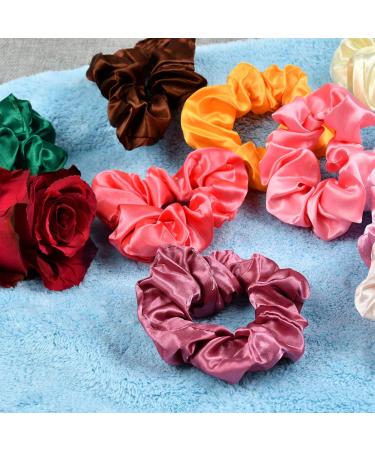 Buygoo 36 Color Silk Satin Hair Ties for Women | Strong Elastic Ponytail Holders & Colorful Hair Accessories - Buy Online on GoSupps.com