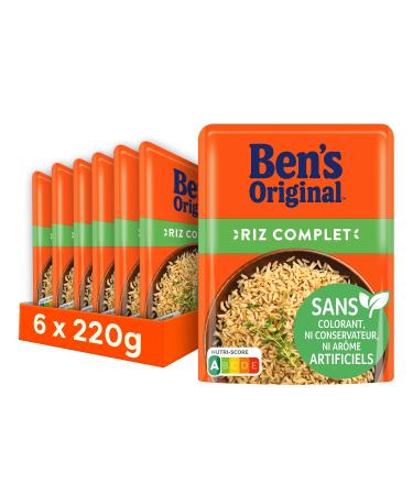 BEN'S ORIGINAL Wholemeal Rice 2 Min (6 x 220 g)