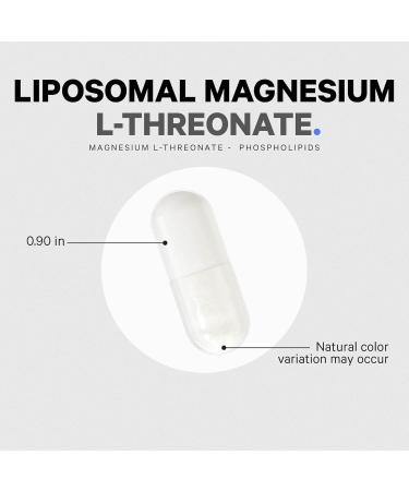 Codeage Liposomal Magnesium L-Threonate Supplement Patented Magtein Magnesium Threonate for Brain Health Memory and Cognitive Function Support Bioavailable Non-GMO - 90 Capsules - Buy Online on GoSupps.com