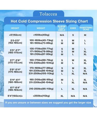 Tolaccea Hot Cold Therapy Ice Pack Sleeve - Reusable Gel Pack for Knee, Calf, Elbow - Medium Size, Blue - Buy Online on GoSupps.com